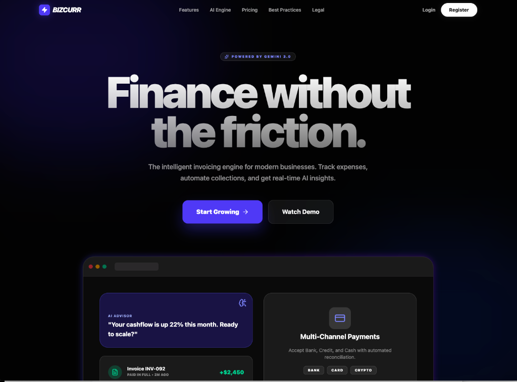 BizCurr Dashboard